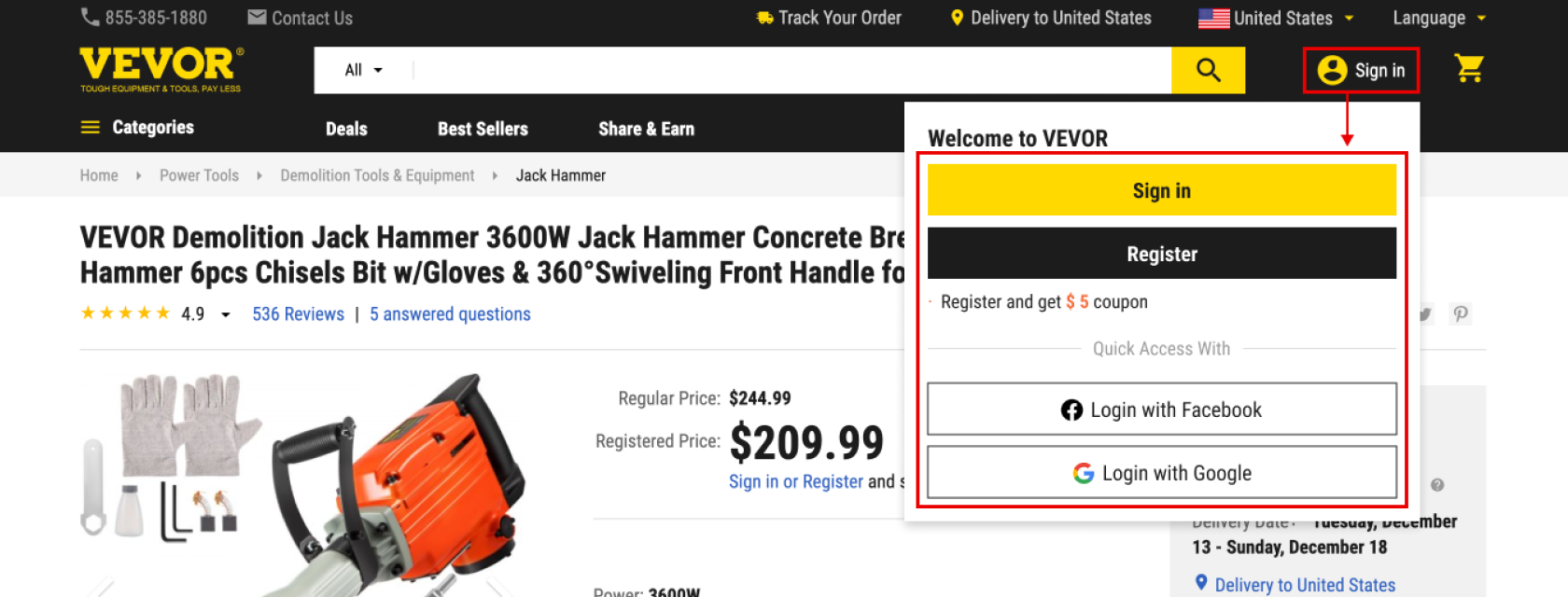 Registration Price